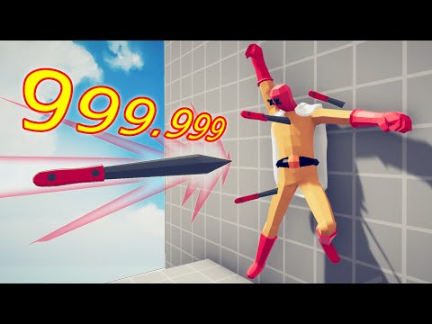 9.999.999 DAMAGE KNIFE 1 vs 1 EVERY UNIT | TABS - Totally Accurate Battle Simulator