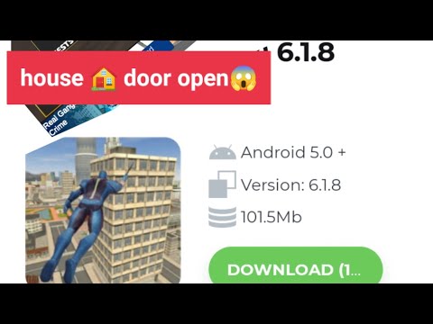 new update in Rope hero vice town game 6.1.8 (house 🏠 door open 🚪 New update)#newupdate