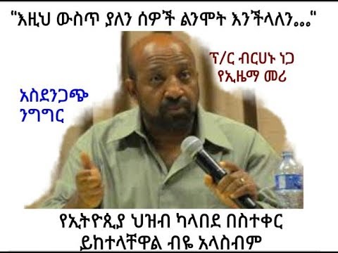 #Birhanu Nega #Ezema talks about current issues in Ethiopia