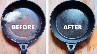 Cast Iron | Restoration | Seasoning | Cleaning | Cooking...ഒരു സ്പൂൺ ഉപ്പ് മതി || Home Slice