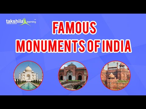 Famous Monuments of India for small kids || monuments of india/primary & kg kids gk/indian monuments
