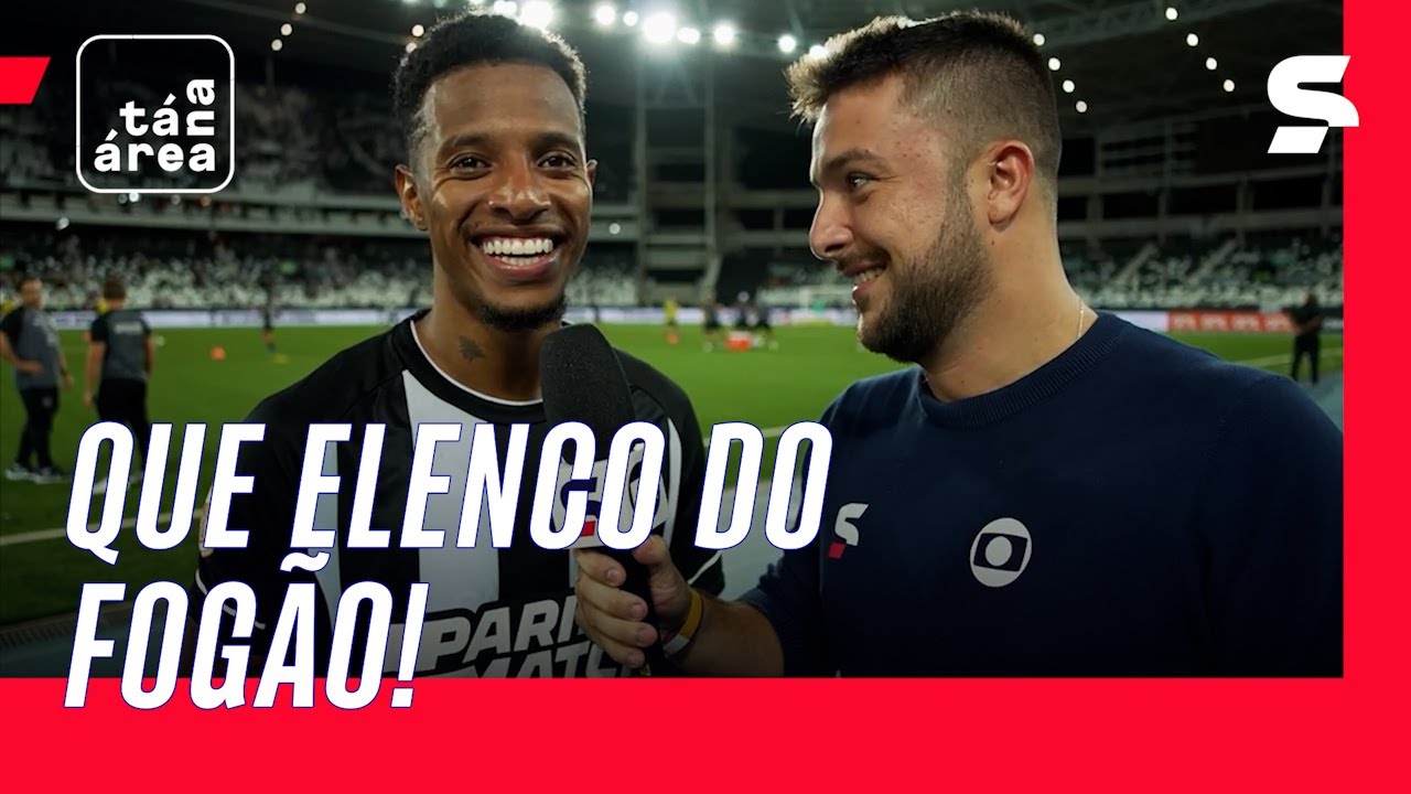 VÍDEO | Programa se diverte com torcida do Botafogo no entorno do Nilton Santos e indaga: ‘Tiquinho é o atacante mais bonito do Brasil?’