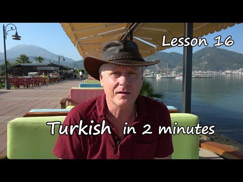 Learn Turkish in 2 minutes  Lesson 16