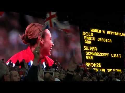 London 2012 Olympic Games: Jessica Ennis' medal ceremony