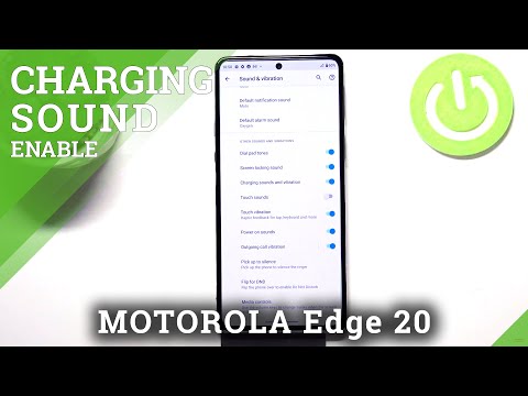 How to Turn On/Off Charging Sound on MOTOROLA Edge 20 – Adjust Sound Settings