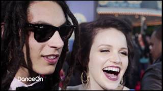 Lindsay Pearce &amp; Samuel Larsen at Glee 3D Concert Movie Premiere - The Glee Project