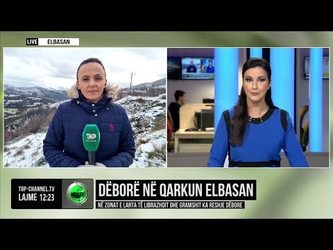 Top Channel/ Dëborë në qarkun Elbasan, në zonat e larta të Librazhdit dhe Gramshit ka reshje dëbore