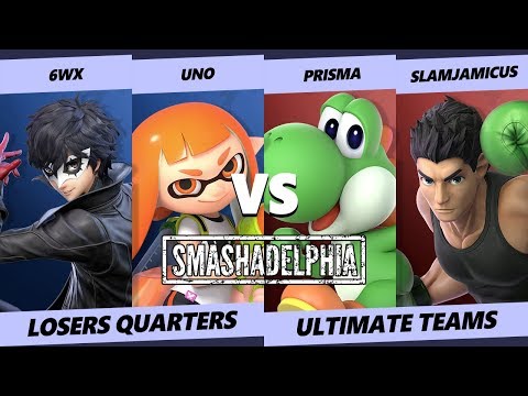 Smashadelphia 2019 SSBU - 6WX & Uno Vs. Prisma & SlamJamicus - Smash Ultimate Tournament L. Quarters
