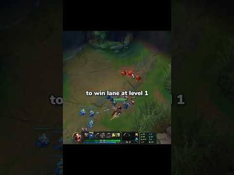 Win Lane at Level 1 By Doing This #shorts