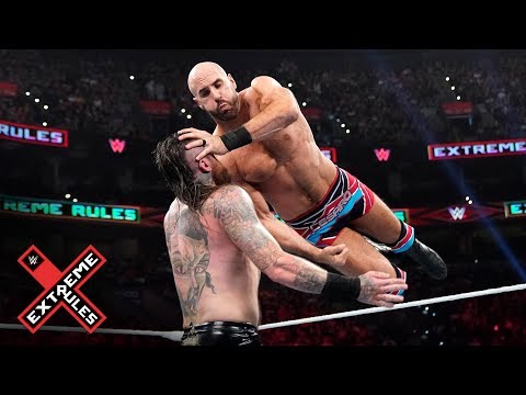 Cesaro drills Aleister Black with a European uppercut: WWE Extreme Rules 2019