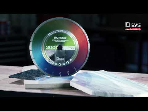 DIEWE Diamanttrennscheibe Rainbow - Trennscheibe für extrem hartes Feinsteinzeug