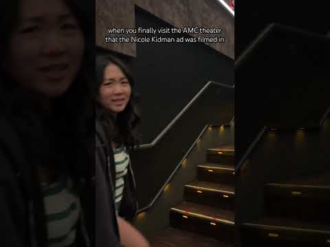 when you finally visit the AMC theater that the Nicole Kidman ad was filmed in #shorts #amc #theater