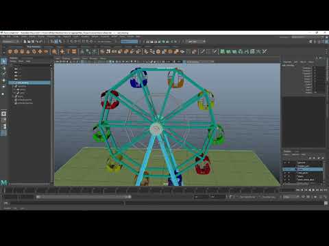 Maya Rigging a Ferris Wheel (rigging inanimate objects)