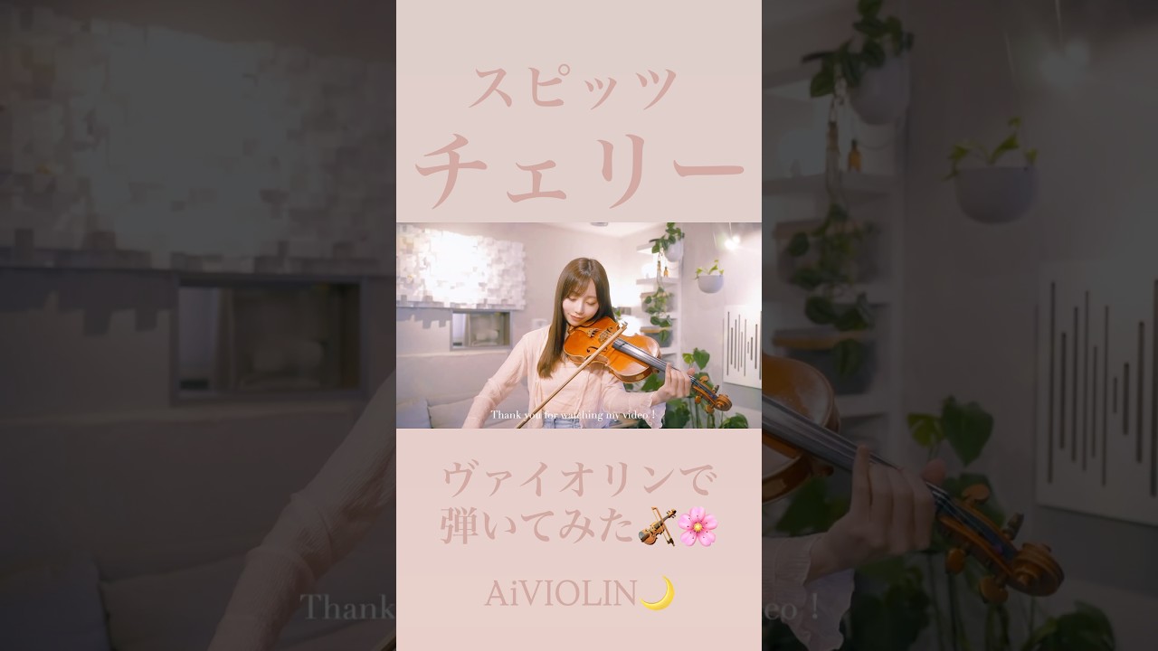 チェリー/スピッツ ヴァイオリンで弾いてみた【Violin Covered by AiVIOLIN】#shorts