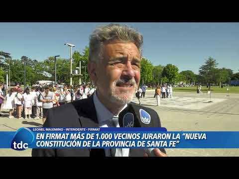 FIRMAT | MÁS DE 1.000 VECINOS JURARON LA "NUEVA CONSTITUCIÓN DE LA PROVINCIA DE SANTA FE"
