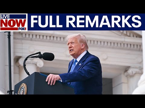 Video | President Donald Trump delivers remarks at Arlington National Cemetery