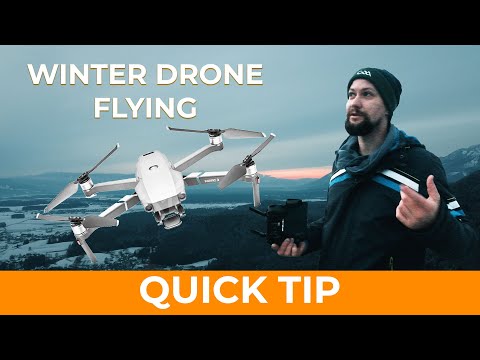 How to fly a drone in winter conditions 🚁 ❄️ Quick Tip 😏