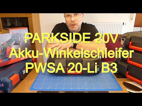 PARKSIDE 20V Akku Winkelschleifer PWSA 20-Li B3