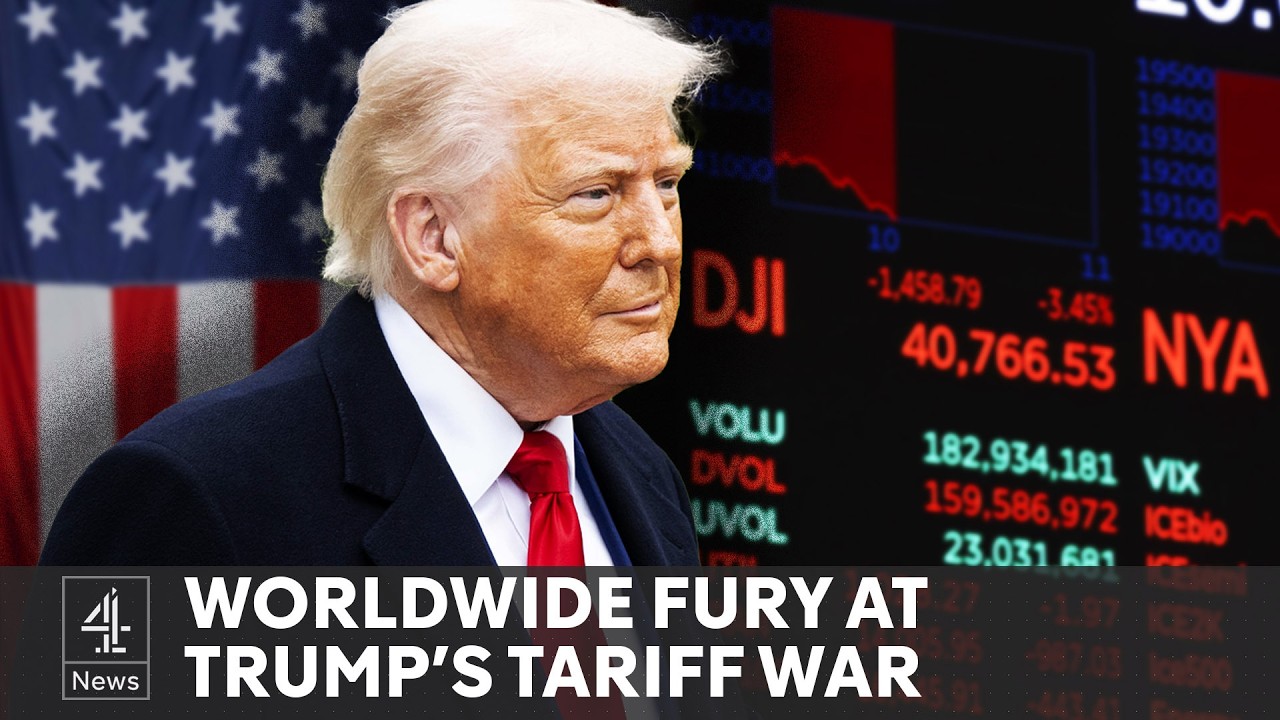 Trump tariffs risk global trade war as markets fall