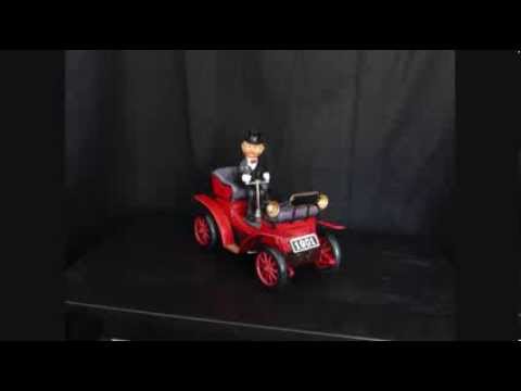 Vintage Bump N Go Jalopy Tin Car