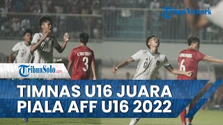Hasil Final Piala AFF U16 Indonesia Vs Vietnam, Menang 1-0, Garuda Asia Juara Piala AFF U16!