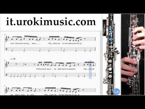 Lezioni di Oboe Passenger Let Her Go Parte#2 Melodia Tutorial Spartito Imparare Insegnante Metodi