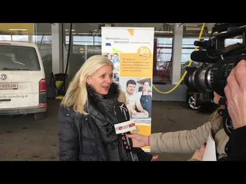 Firma Oberscheider spendiert Gratis-Autowäsche für Lebenshilfe Vorarlberg - Making of -Medientermin
