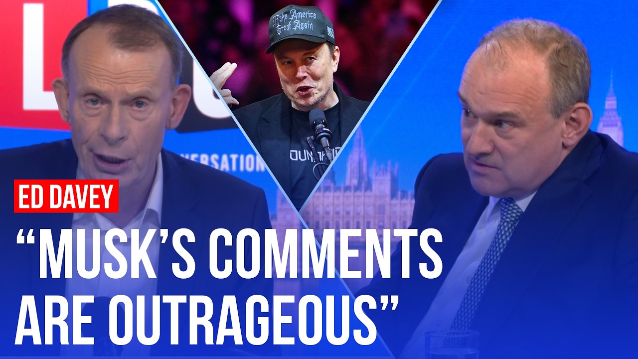 Elon Musk brands Ed Davey a 'snivelling cretin' | LBC