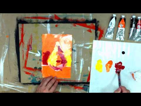 Robert Burridge - Simple Pear Exercise with Holbein Heavy Body Acrylics