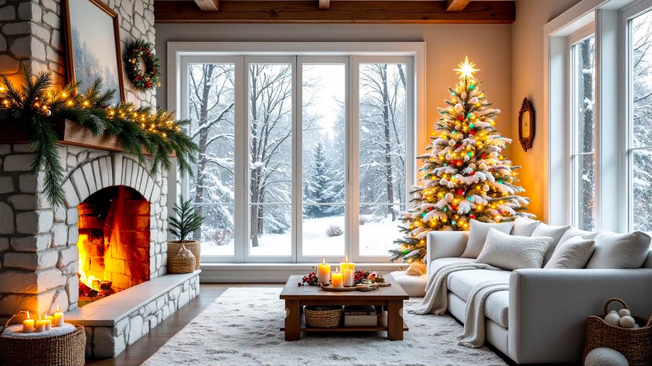 Relaxing Winter Fire and Piano Sounds for Deep Sleep and Total Stress Relief in 15 Minutes