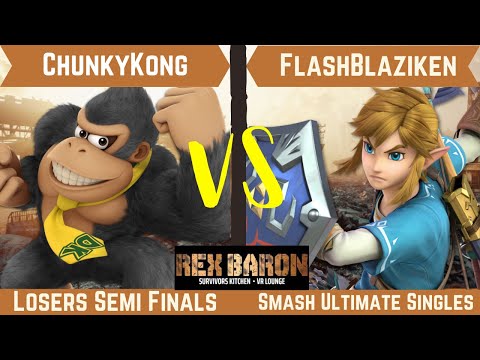 Rex Baron 6 Losers Semi Finals - FlashBlaziken (Link) Vs. ChunkyKong (Donkey Kong)