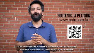 Appel à signature! #StopTradeWithSettlements