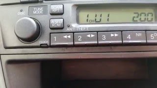 How to set Radio clock on honda civic 2001-5 EP1 EP2 EP3