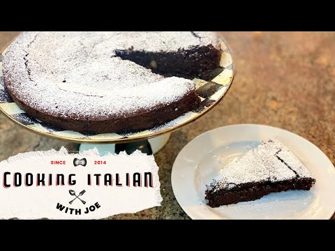 World's Best Flourless Chocolate Cake: Torta Caprese | Cooking Italian with Joe