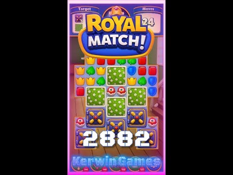 Royal Match Level 2882 - No Boosters Gameplay