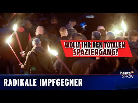 [heute show] Querdenker in Sachsen: Nazi-Fackelmob vorm Haus der Ministerin | heute-show vom 10.12.