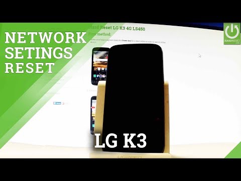 How Reset Network Settings in LG K3 4G LS450 - Restore Network