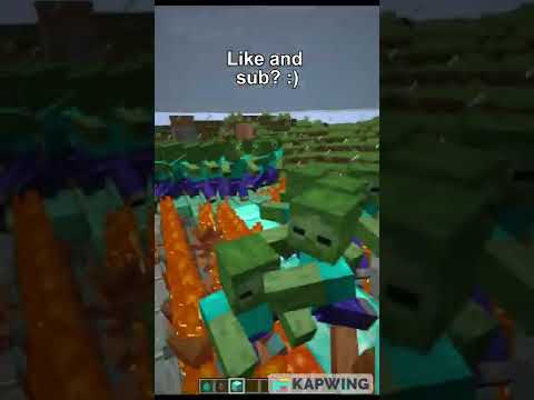 1000 Zombies Vs 1 villager In Minecraft