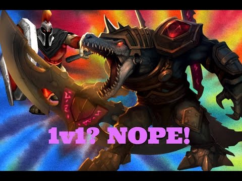 Renekton vs Pantheon FTW (League of Legends funny moments)