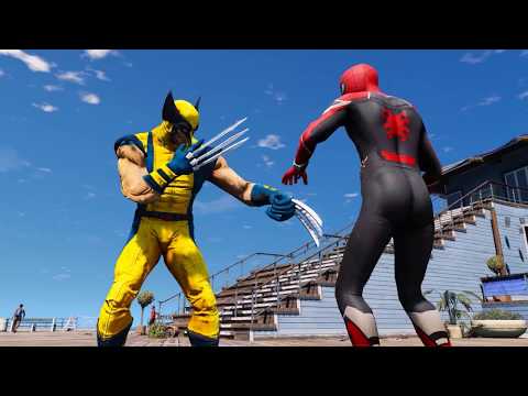 WOLVERINE vs IRON SPIDER (Spider-Man) - Epic Superheroes Battle Video