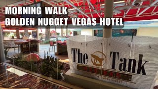 NO CROWDS! Morning at Golden Nugget Hotel & Casino Fremont Street Downtown Las Vegas