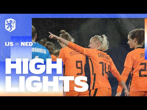Highlights IJsland - OranjeLeeuwinnen  (21/9/2021) WK-kwalificatie