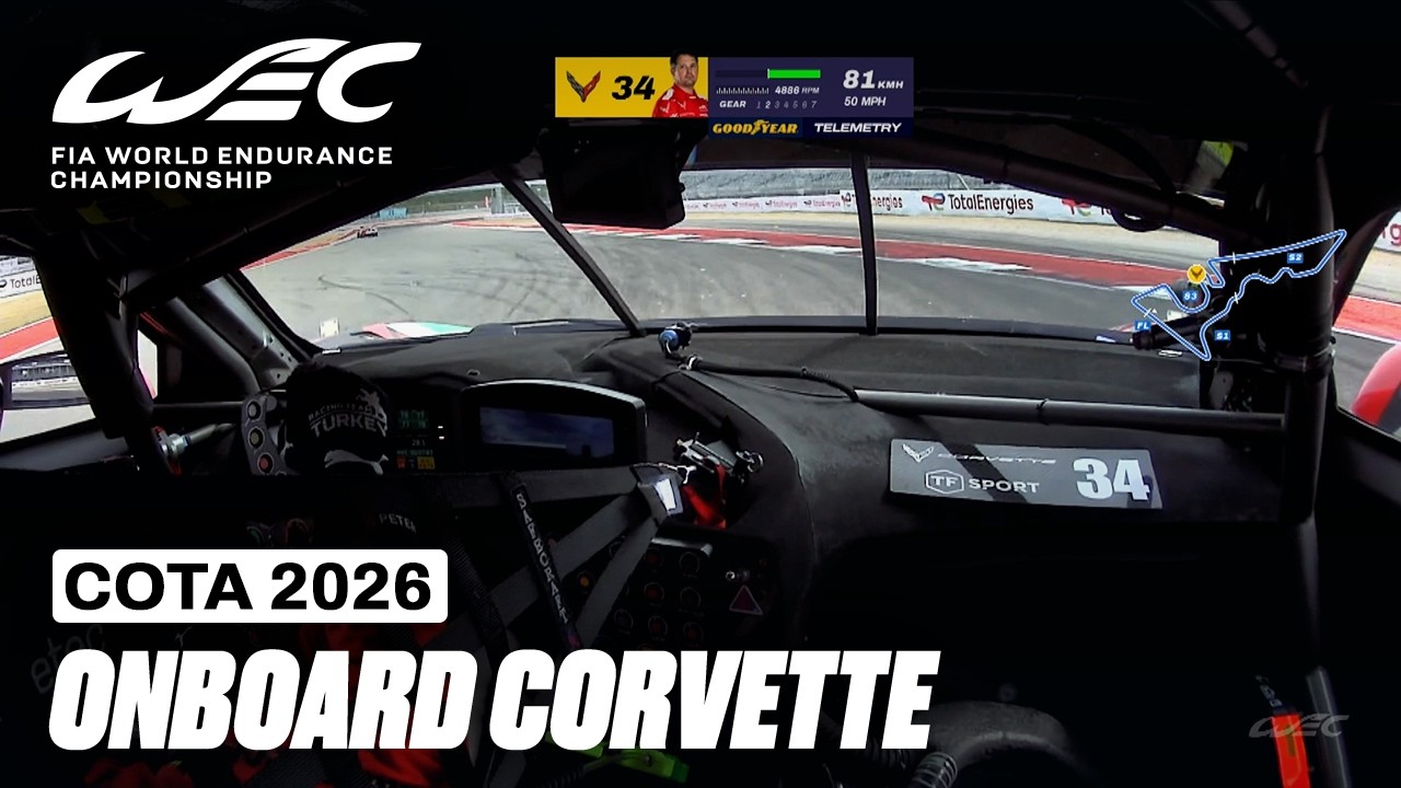 Onboard Lap Peter Dempsey Corvette LMGT3 | 6 Hours of COTA 2026 | FIA WEC