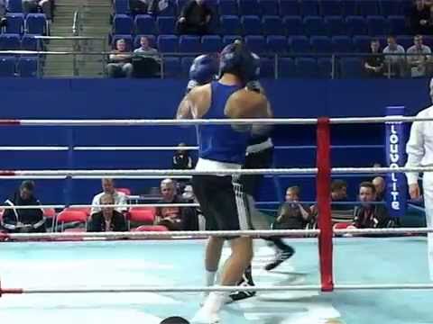 Vallily v Hayles 91kg stoppage - 2009 England Boxing Elite Championship semi-finals