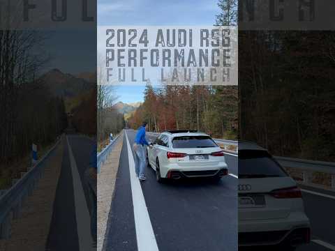 Empty road: 2024 Audi RS6 Performance V8TT beast