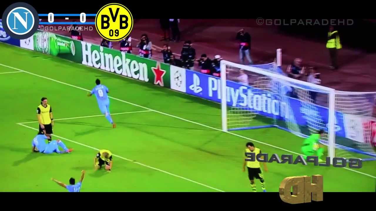 Napoli-Borussia Dortmund 2-1 - Champions League - Fase a Gironi - YouTube
