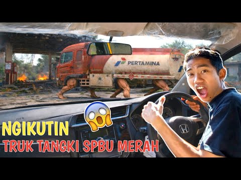ARIK NGIKUTIN ANOMALI TRUK TANGKI SPBU MERAH Sampe Nyasar Ketempat S3REM INI??😱 | Mikael TubeHD
