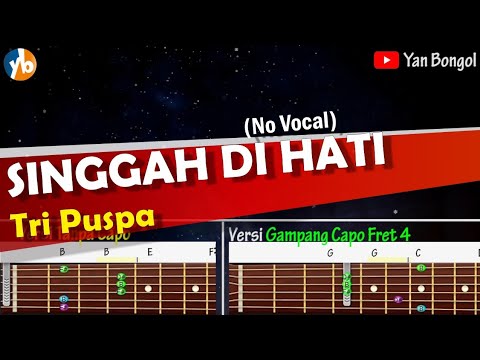 KARAOKE !! SINGGAH DI HATI - Tri Puspa || Chord + Lirik