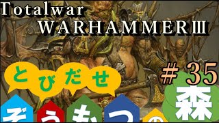 Total War:WARHAMMERⅢ】Total War:WARHAMMERⅢ】とびだせ ぞうもつの森！＃３５『渾沌への昇華』　#totalwarwarhammer3 #warhammer