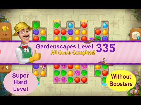 Gardenscapes Level 335 -[2020][No Boosters] solution of Level 335 on Gardenscapes[Super Hard Level]